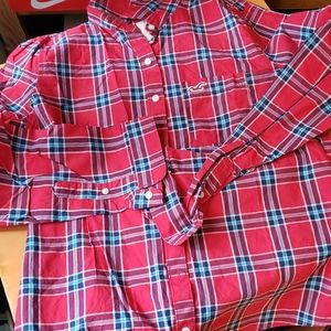 Plaid Hollister Button Up